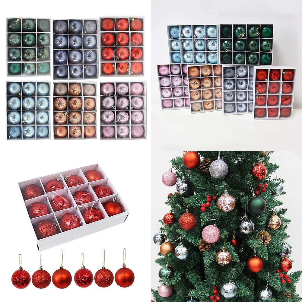 12pcs Christmas Tree Balls 6cm Christmas decor Ball Multicolor Ball Christmas Tree Ornaments Set for Home Garden Party
12pcs Christmas Tree Balls 6cm Christmas decor Ball Multicolor Ball Christmas Tree Ornaments Set for Home Garden Party