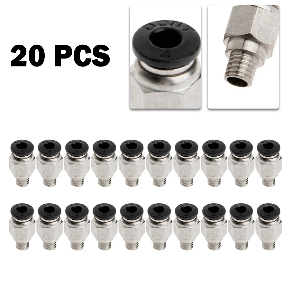 20pcs Pneumatic Connector Air Fitting PC4-M6 Aperture 4mm For 4mm PTFE Pipe Coupling Coupler For Hose Tube Connectors
20pcs Pneumatic Connector Air Fitting PC4-M6 Aperture 4mm For 4mm PTFE Pipe Coupling Coupler For Hose Tube Connectors