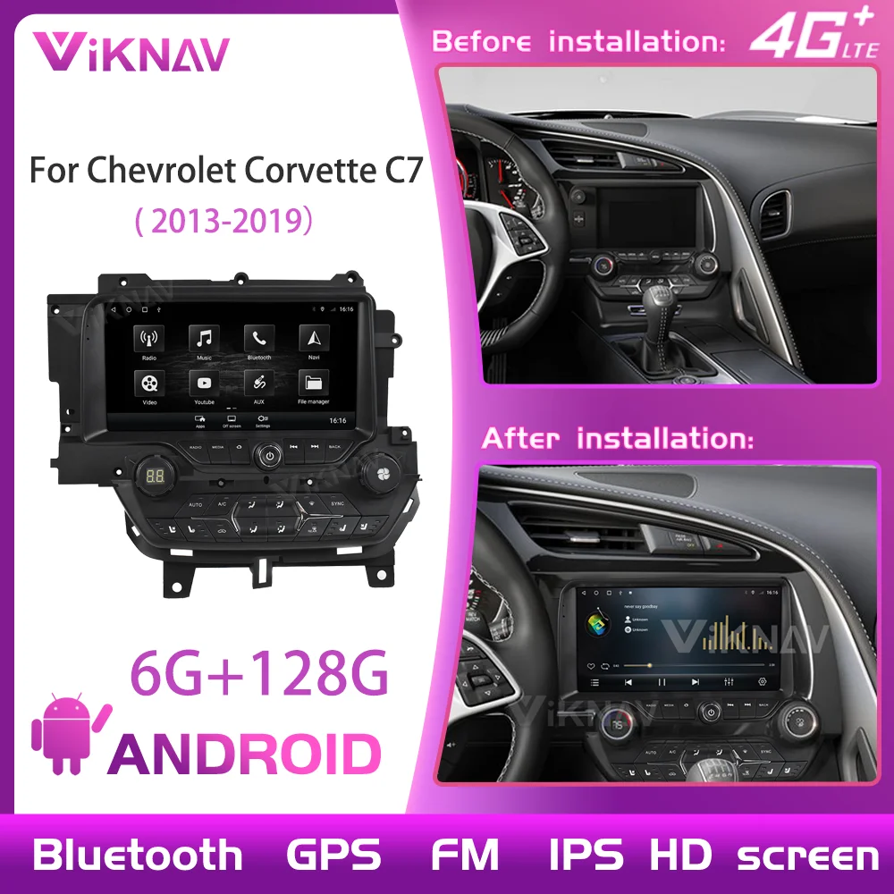 Android PX8 10 дюймов 128 ГБ для Chevrolet Corvette C7 2013-2019 управление рулевым колесом 1080P HD-навигация GPS 360 вид 4G WIFI
Android PX8 10 дюймов 128 ГБ для Chevrolet Corvette C7 2013-2019 управление рулевым колесом 1080P HD-навигация GPS 360 вид 4G WIFI