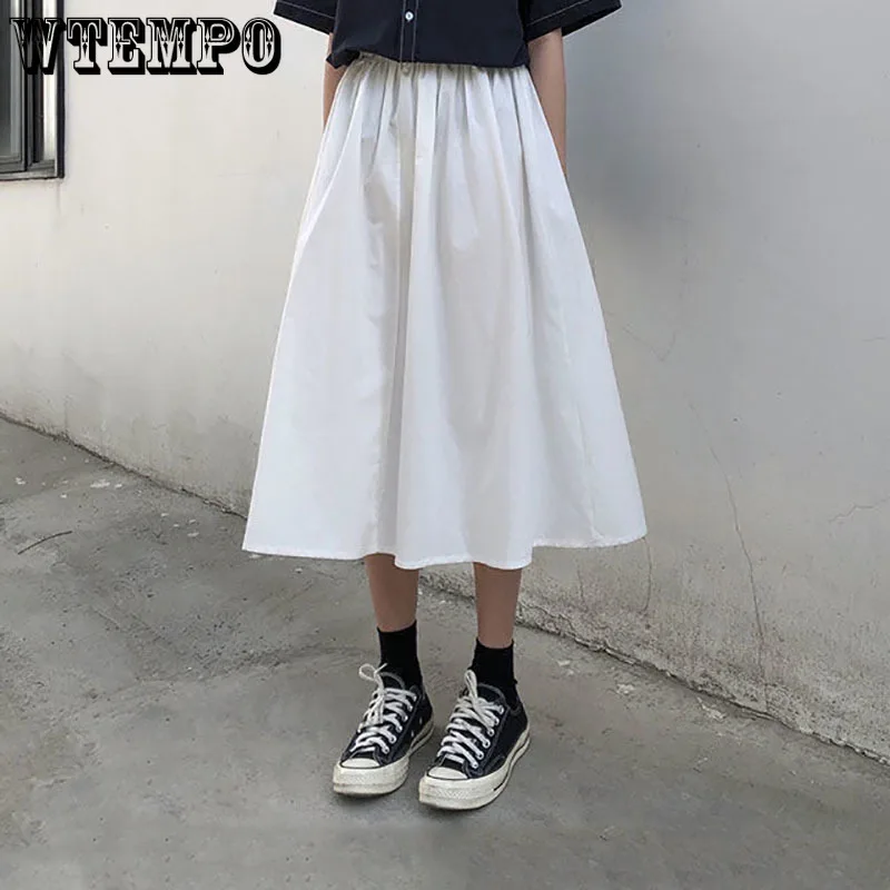 Woman Skirts Drop Shipping Solid Color Fashion High Waist Mid-length Skirt Female A-line Skirts Spring Summer Hot Pleated Skirt
Woman Skirts Drop Shipping Solid Color Fashion High Waist Mid-length Skirt Female A-line Skirts Spring Summer Hot Pleated Skirt