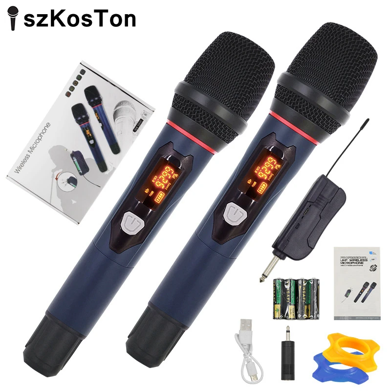 Dual Channel UHF Wireless Microphone Singing Karaoke Microphone for Stage Performance Wedding Party Church Handheld Mic
Dual Channel UHF Wireless Microphone Singing Karaoke Microphone for Stage Performance Wedding Party Church Handheld Mic