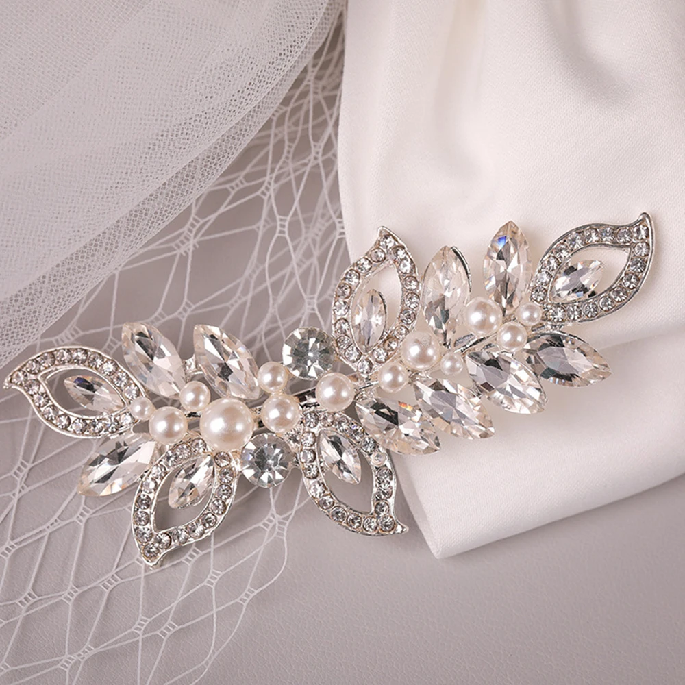 Hair Clips Tiaras Pearl Silver Girls Side Pins Fashion Rhinedtone Leaf Shaped Hairpins Female Wedding Hair Accessories Jewelry
Hair Clips Tiaras Pearl Silver Girls Side Pins Fashion Rhinedtone Leaf Shaped Hairpins Female Wedding Hair Accessories Jewelry