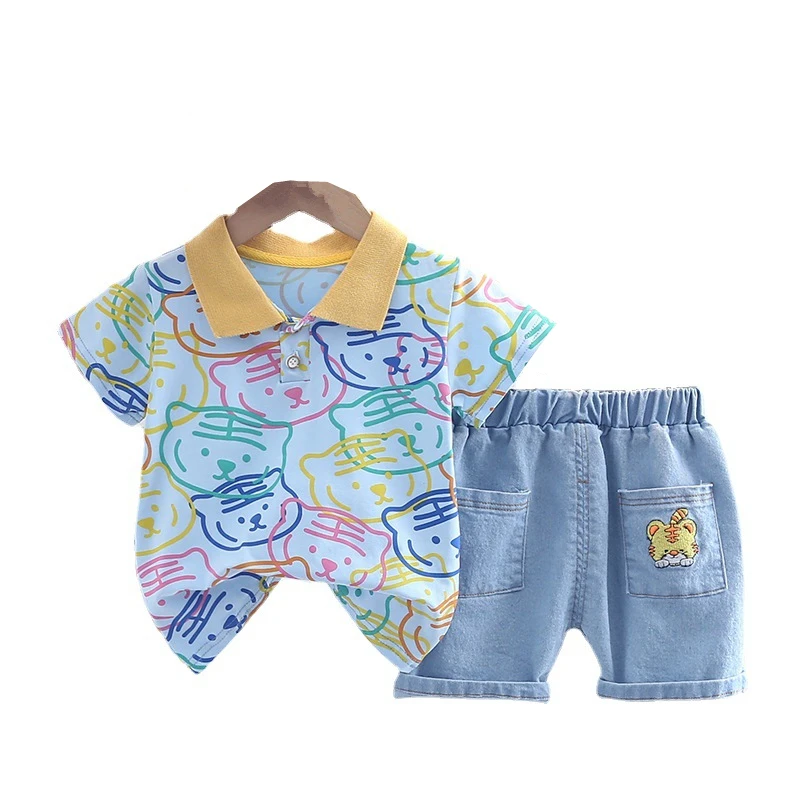 New Summer Baby Clothes Suit Children Boys Girls Casual Cartoon T-Shirt Shorts 2Pcs/Sets Toddler Fashion Costume Kids Tracksuits
New Summer Baby Clothes Suit Children Boys Girls Casual Cartoon T-Shirt Shorts 2Pcs/Sets Toddler Fashion Costume Kids Tracksuits