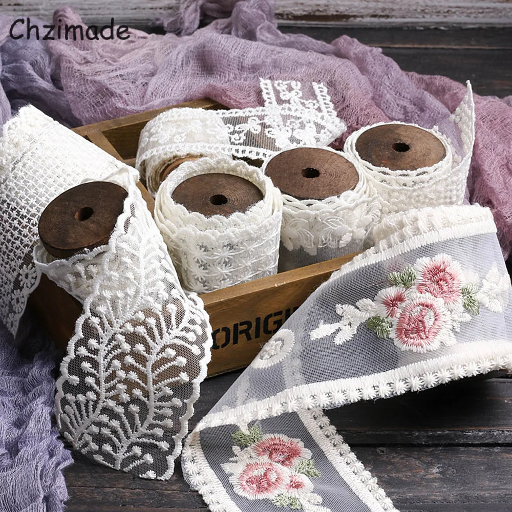 Chzimade 10Yards Flower Embroidered Lace Trim Ribbon Fabric Trim DIY Sewing Handmade Craft Clothes Accessories Home Decor
Chzimade 10Yards Flower Embroidered Lace Trim Ribbon Fabric Trim DIY Sewing Handmade Craft Clothes Accessories Home Decor