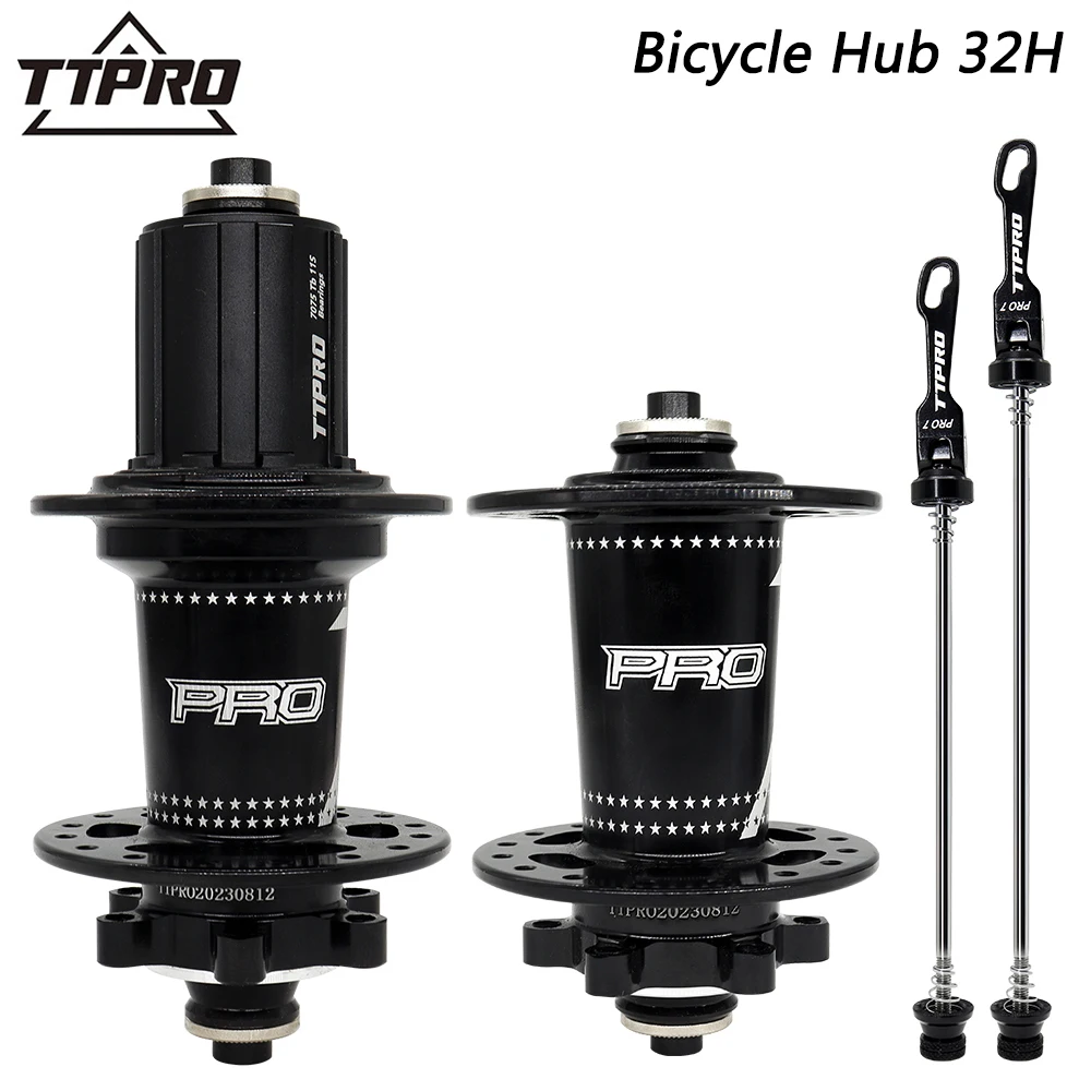 

TTPRO Bicycle Hub Mtb Cube 32 Holes 12v Ratchet Mountain Bike Freehub 32H Cube 120 Sound 6 Pawls Hub 7/8/9/10/11/12 Speed