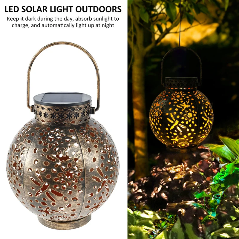 Garden Lanterns Outdoor Led Projector Solar Powered Hanging Lantern Garden Decoration Lights Retro Iron Hollow Lawn Lamps
Garden Lanterns Outdoor Led Projector Solar Powered Hanging Lantern Garden Decoration Lights Retro Iron Hollow Lawn Lamps