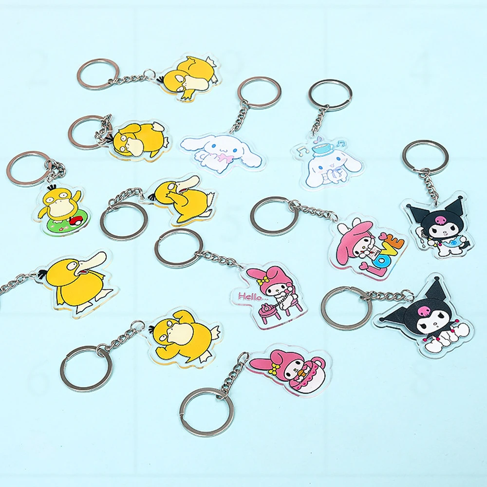 Kawaii Hello Kitty Kuromi Anime Figure Sanrio Acrylic Keychain Clear Acrylic Car Keychain Accessory Pendant Backpack Decoration 
Kawaii Hello Kitty Kuromi Anime Figure Sanrio Acrylic Keychain Clear Acrylic Car Keychain Accessory Pendant Backpack Decoration