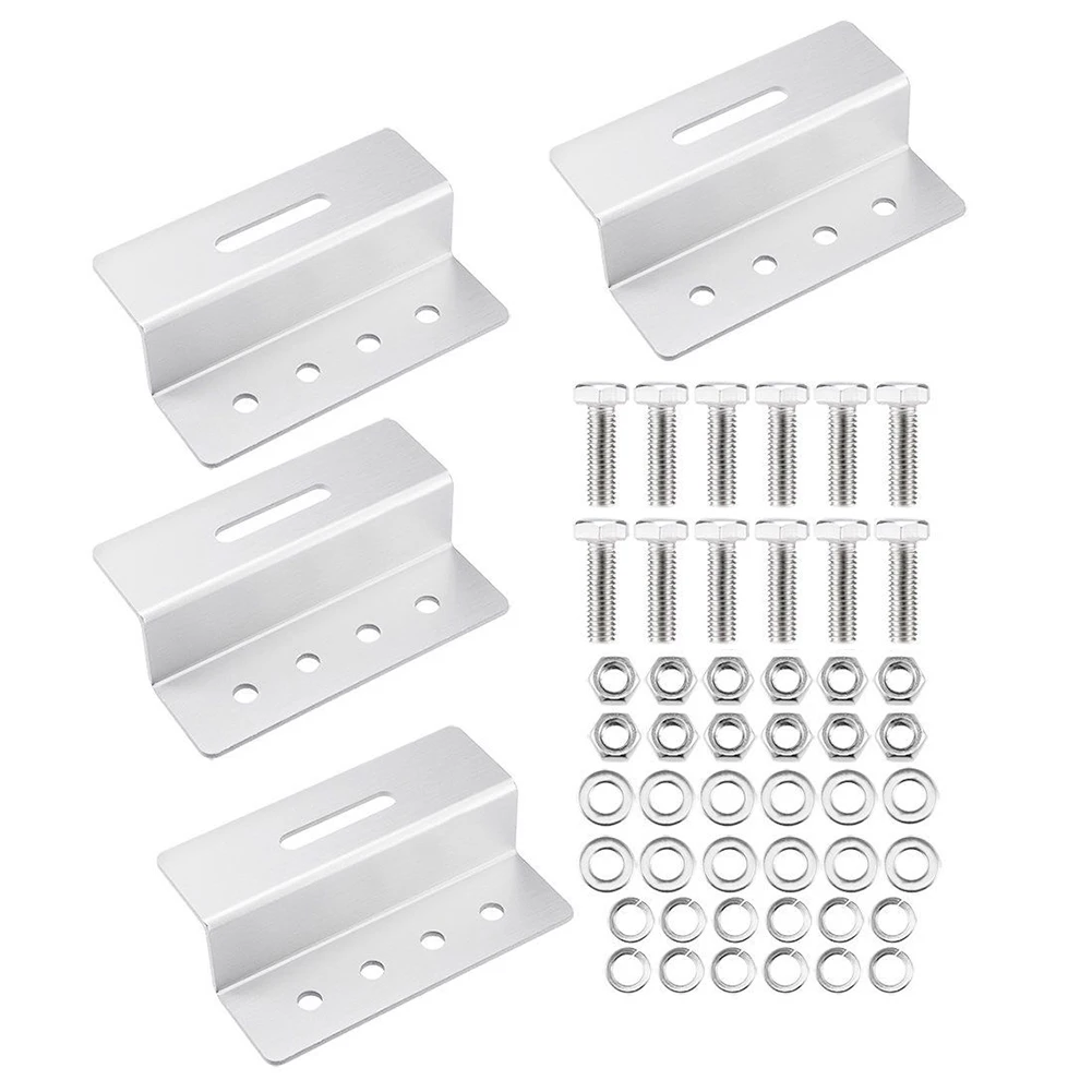 1set Brand New PV Z-bracket Yacht Mount RV Photovoltaic Bracket Silver 100mm/3.94inch Aluminium Alloy PV Z-bracket
1set Brand New PV Z-bracket Yacht Mount RV Photovoltaic Bracket Silver 100mm/3.94inch Aluminium Alloy PV Z-bracket