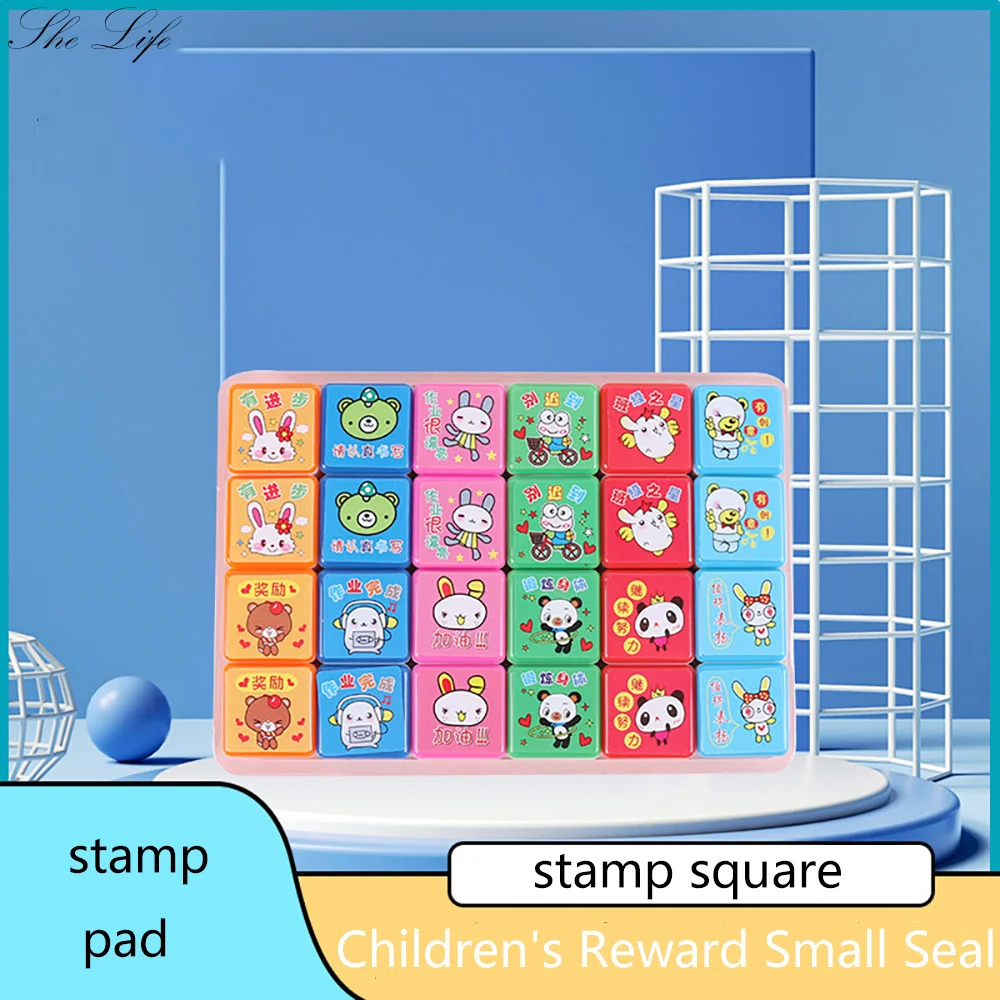 24 Pcs Children's Reward Small Seal Cartoon Cute Expression Comment Encouragement Praise Reward Chinese And English Stamp
24 Pcs Children's Reward Small Seal Cartoon Cute Expression Comment Encouragement Praise Reward Chinese And English Stamp