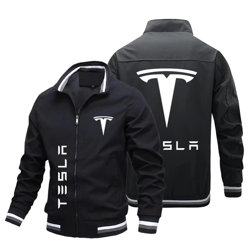 2022 Spring and autumn high quality men's jacket trend new TESLA car logo printed men's Jacket breathable men's top
2022 Spring and autumn high quality men's jacket trend new TESLA car logo printed men's Jacket breathable men's top