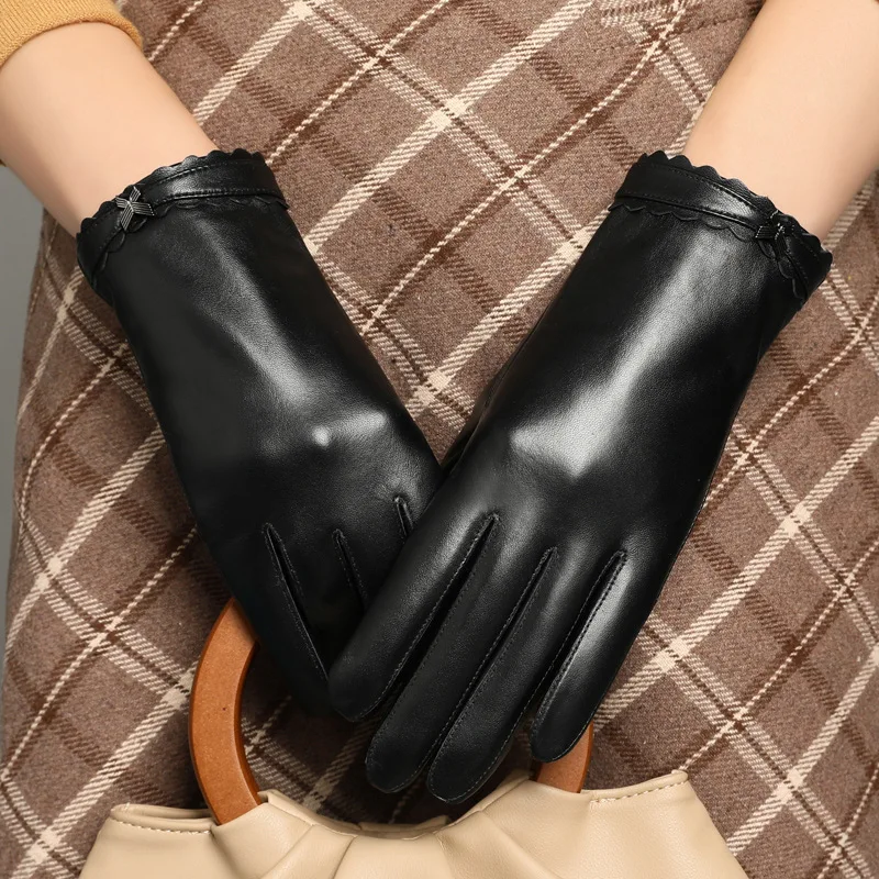 Перчатки женские из натуральной кожи, тонкие Модные Простые перчатки для вождения с сенсорным экраном, из овчины, весна-осень
Перчатки женские из натуральной кожи, тонкие Модные Простые перчатки для вождения с сенсорным экраном, из овчины, весна-осень