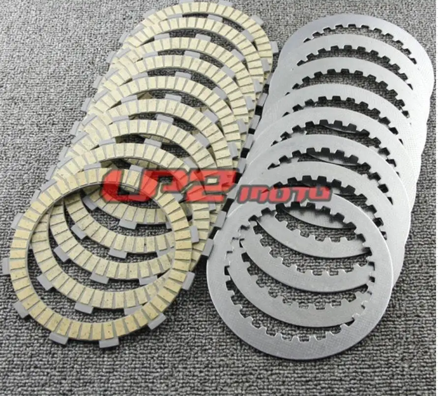 Clutch Plates Discs for Honda VT1100 Shadow ACE Sabre Aero Spirit Tour 95-07 CBR1000F Hurricane 87-96 CBR1000RR Fireblade 08-17
Clutch Plates Discs for Honda VT1100 Shadow ACE Sabre Aero Spirit Tour 95-07 CBR1000F Hurricane 87-96 CBR1000RR Fireblade 08-17