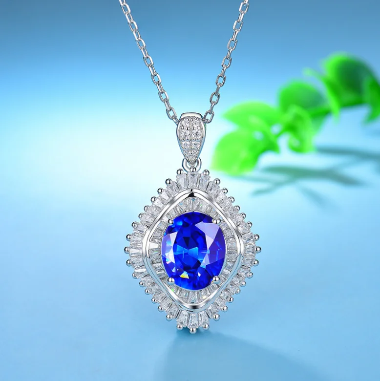 ANGLANG Big Oval Cubic Zirconia Pendant Necklace for Women Blue/Yellow Stone Color Statement Necklace Dance Party Girls Jewelry
ANGLANG Big Oval Cubic Zirconia Pendant Necklace for Women Blue/Yellow Stone Color Statement Necklace Dance Party Girls Jewelry