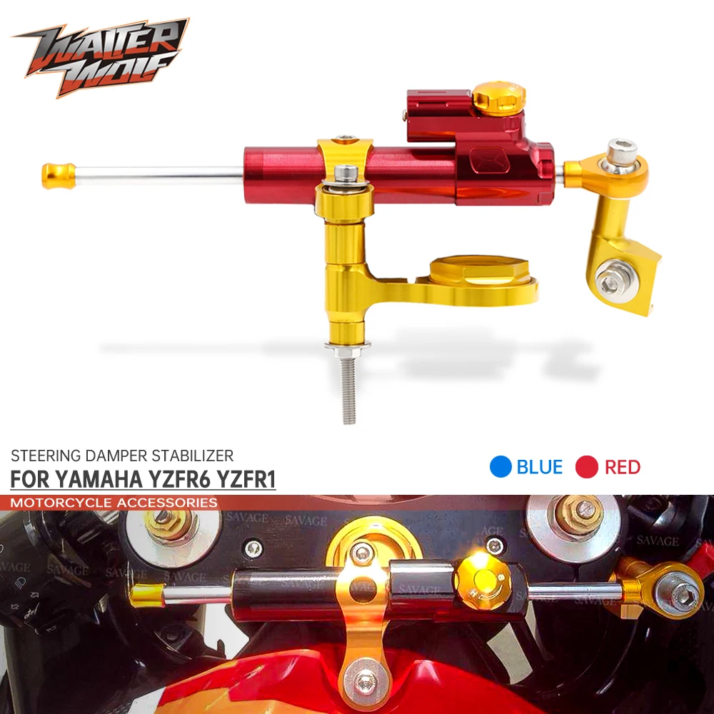 For YAMAHA YZF R6 R1 Steering Damper Stabilizer Safe Control Adjustable Linear Lines Bracket Motorcycle Accessoies YZFR6 YZFR1
For YAMAHA YZF R6 R1 Steering Damper Stabilizer Safe Control Adjustable Linear Lines Bracket Motorcycle Accessoies YZFR6 YZFR1