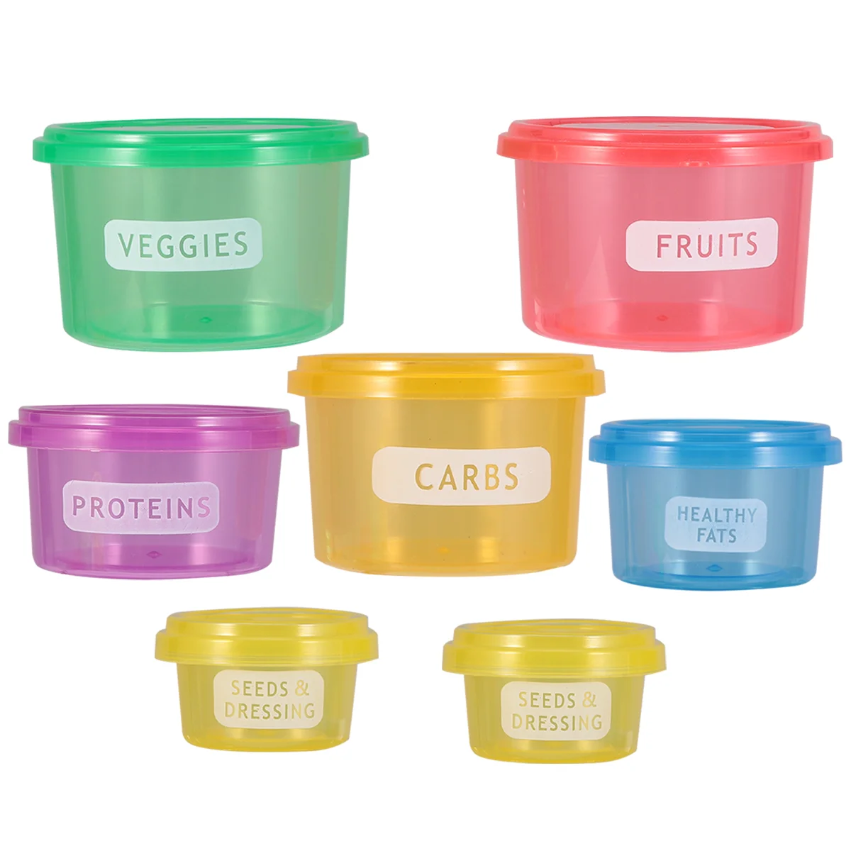 

Fresh Box Round Meal Diet Storage Keeping Container Portion Bowl Case Control Holder Adult Containers Bin Keep Carrier