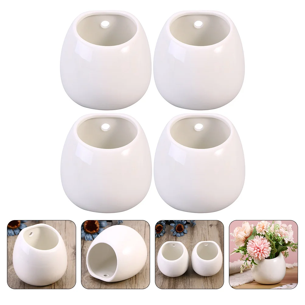 4pc Ceramic Hanging Planter Wall Planter Modern Flower Pots for Herb Air Live or Plants Home Office Decor ( Not Included ),
4pc Ceramic Hanging Planter Wall Planter Modern Flower Pots for Herb Air Live or Plants Home Office Decor ( Not Included ),