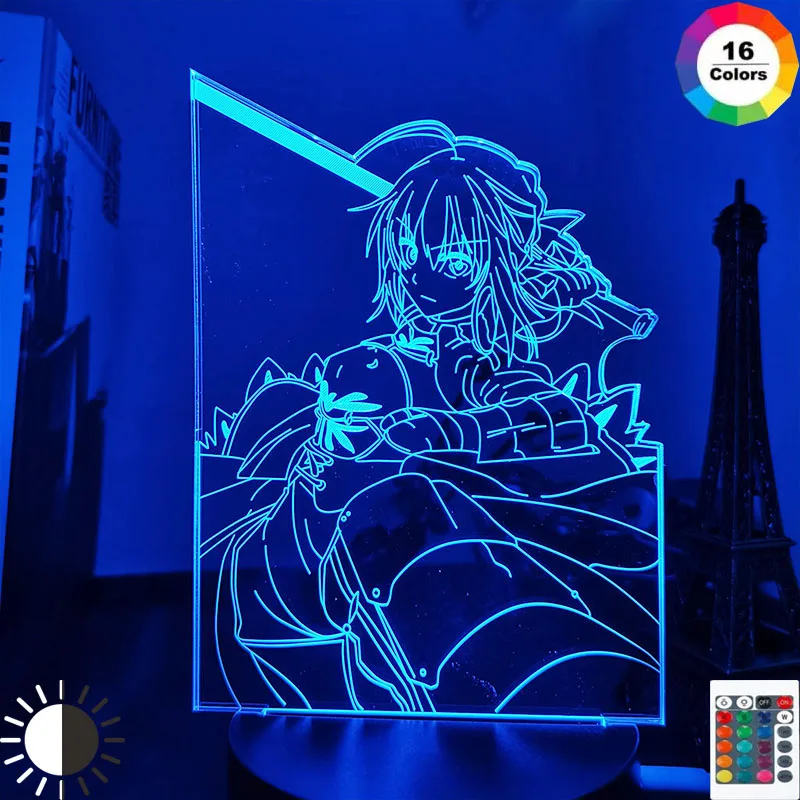 Anime 3d Light Fate Stay Night Saber for Bedroom Decor Birthday Gift Manga Fate Stay Night Altria Pendragon Led Night Lamp
Anime 3d Light Fate Stay Night Saber for Bedroom Decor Birthday Gift Manga Fate Stay Night Altria Pendragon Led Night Lamp