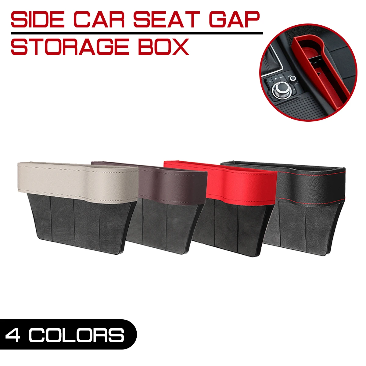 1 set Car Seat Gap Storage Box Universal Passenger + Driver PU Leather Side for Pocket Organizer Phone Holders
1 set Car Seat Gap Storage Box Universal Passenger + Driver PU Leather Side for Pocket Organizer Phone Holders