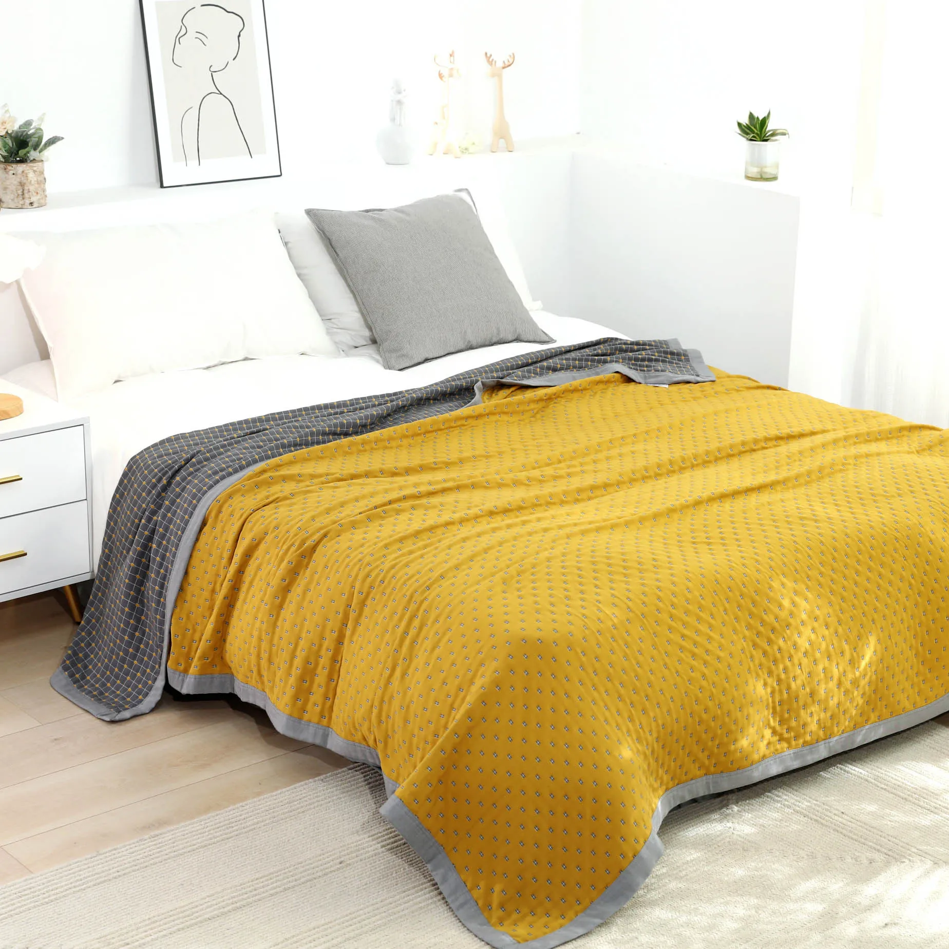 Summer Blanket cotton luxury Bedding super Soft print Plaid Throw Blanket For Beds Sofa Bedspread 6 Layer Muslin Towel
Summer Blanket cotton luxury Bedding super Soft print Plaid Throw Blanket For Beds Sofa Bedspread 6 Layer Muslin Towel
