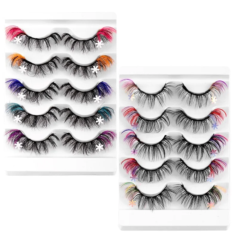 Multilayer Thick Colorful False Eyelashes Naturally Soft and Delicate Handmade Reusable Mink Fake Lashes Extensions 3 Sets/Lot
Multilayer Thick Colorful False Eyelashes Naturally Soft and Delicate Handmade Reusable Mink Fake Lashes Extensions 3 Sets/Lot