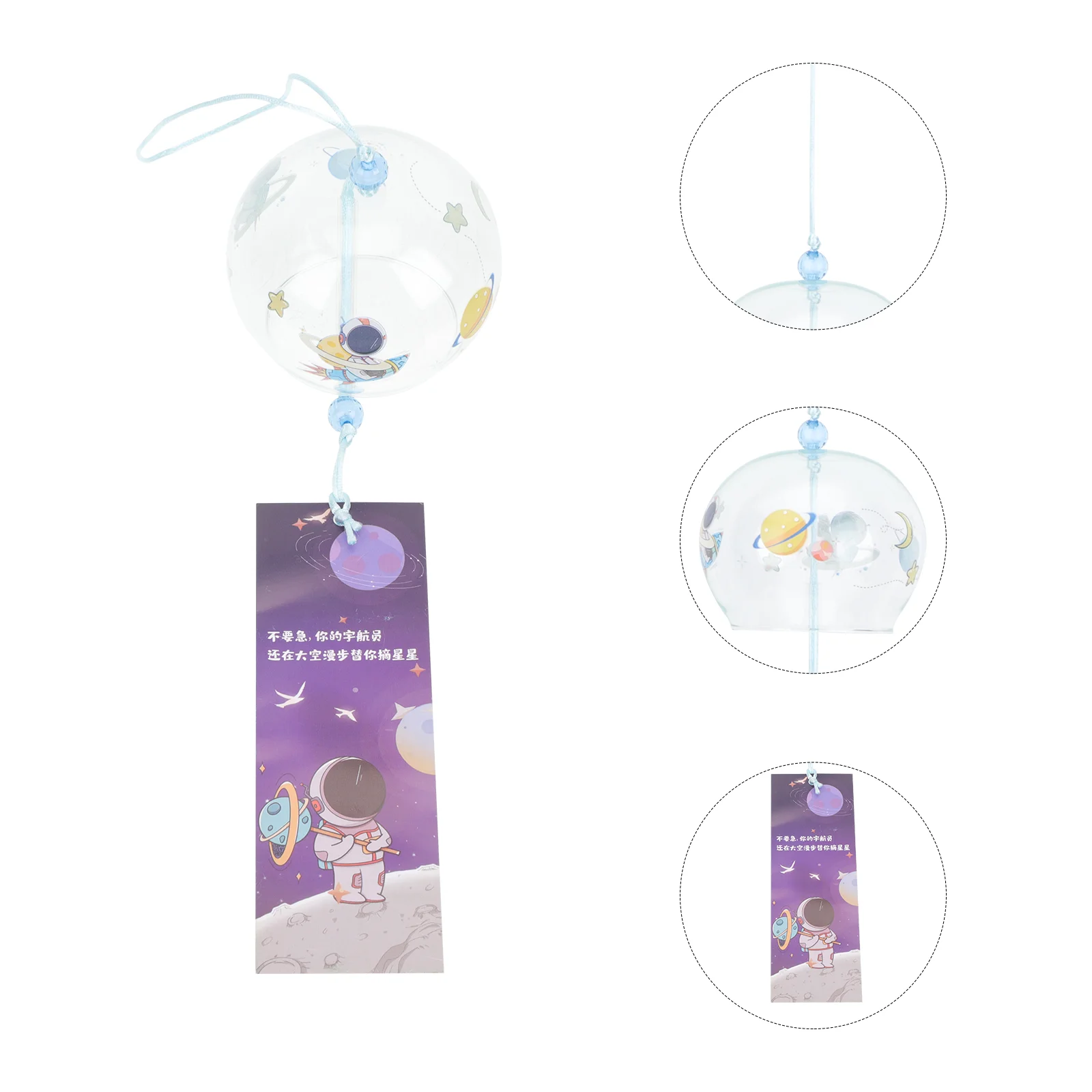 Japanese Glass Wind Chimes Astronaut Small Wind Bells Mobile Romantic Bells Japanese Style Pendant for Birthday Gift Home Decors
Japanese Glass Wind Chimes Astronaut Small Wind Bells Mobile Romantic Bells Japanese Style Pendant for Birthday Gift Home Decors