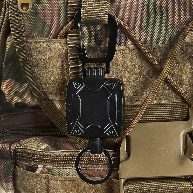 Outdoor Automatic Retractable Wire Rope Luya Tactical Keychain Clip Pull Recoil Sporty Key Ring Anti Lost ID Card Holder
Outdoor Automatic Retractable Wire Rope Luya Tactical Keychain Clip Pull Recoil Sporty Key Ring Anti Lost ID Card Holder