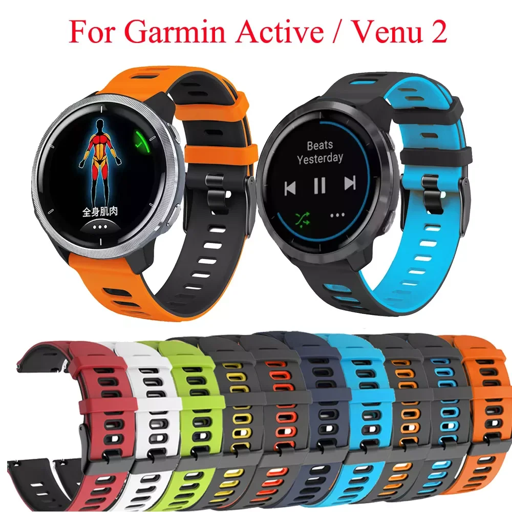 22mm Silicone Replacement Straps for Garmin Active / Venu 2/ Vivoactive 4 /Venu2 wristband for Forerunner 745 Watch band
22mm Silicone Replacement Straps for Garmin Active / Venu 2/ Vivoactive 4 /Venu2 wristband for Forerunner 745 Watch band