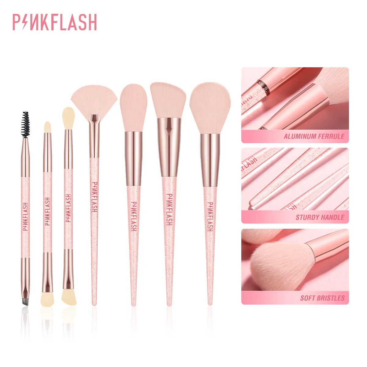 PINKFLASH 6pcs Makeup Brush Set Single Pink Girly Fairy Stick Portable Makeup Tool Brochas Maquillaje Eyeliner Tool Makeup
PINKFLASH 6pcs Makeup Brush Set Single Pink Girly Fairy Stick Portable Makeup Tool Brochas Maquillaje Eyeliner Tool Makeup