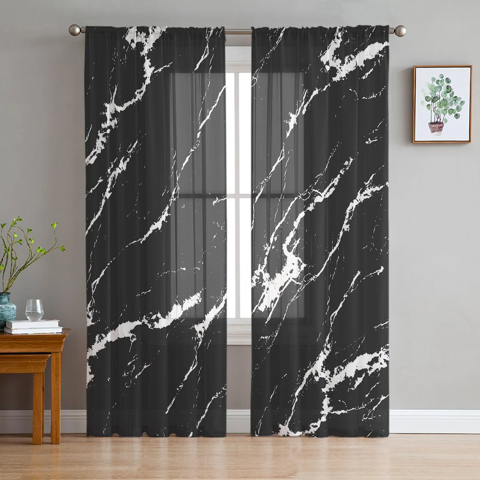 Black Concrete Crack Printed Curtains Drape Sheer Tulle Home Decoration Living Room Bedroom Cortinas Chiffon Window Curtains
Black Concrete Crack Printed Curtains Drape Sheer Tulle Home Decoration Living Room Bedroom Cortinas Chiffon Window Curtains