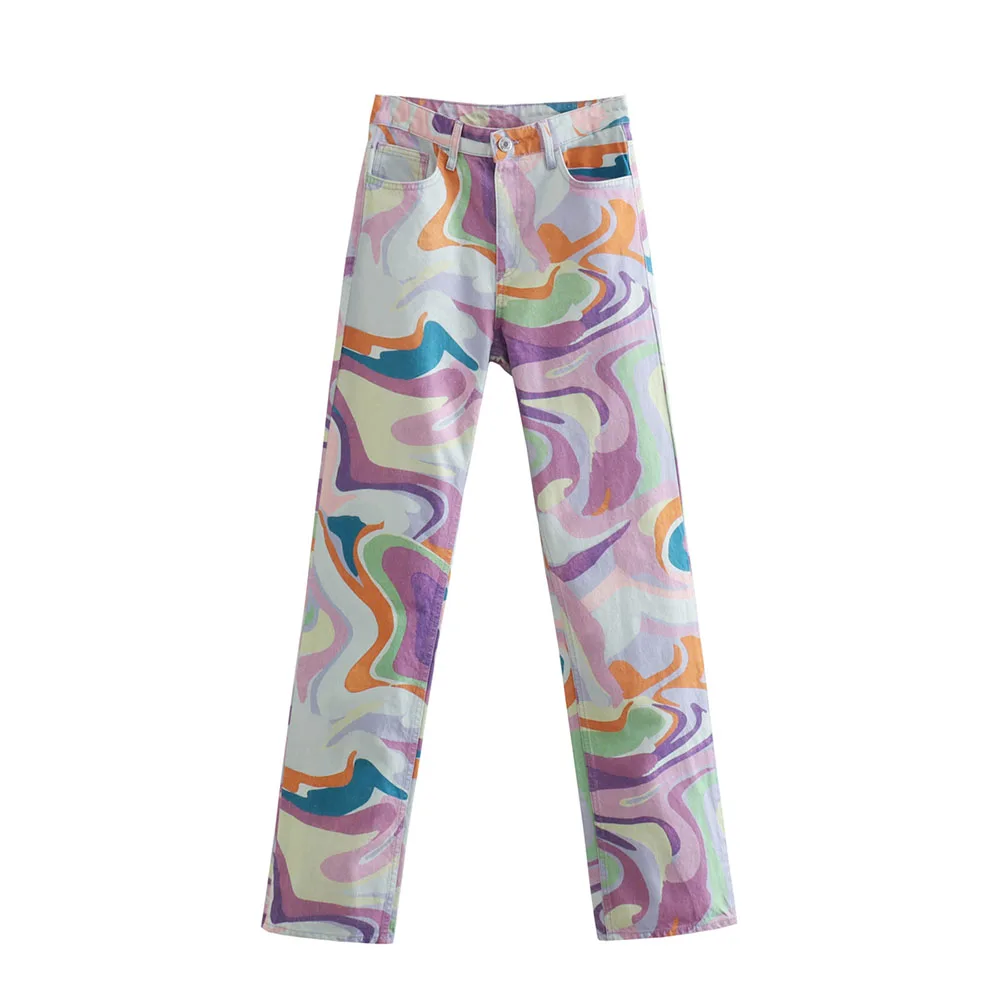 DiYiG WOMAN2022 Women's Spring New Fashion Versatile Printed Straight Jeans Retro High Waist Five Pocket Chic Women's Trousers
DiYiG WOMAN2022 Women's Spring New Fashion Versatile Printed Straight Jeans Retro High Waist Five Pocket Chic Women's Trousers