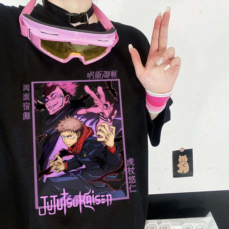 Men T Shirts Japanese Anime Jujutsu Kaisen Itadori Yuji Print Harajuku Tops Ryomen Sukuna Cool Unisex Short Sleeves T-Shirt Male
Men T Shirts Japanese Anime Jujutsu Kaisen Itadori Yuji Print Harajuku Tops Ryomen Sukuna Cool Unisex Short Sleeves T-Shirt Male