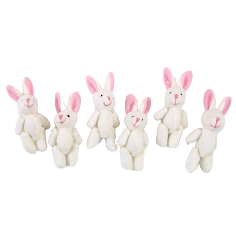 3pcs 7cm Soft Mini Joint Rabbit Pendant Plush Toy For Key Chain Bouquet Doll DIY Ornaments Gifts For Key Chain Children Toys
3pcs 7cm Soft Mini Joint Rabbit Pendant Plush Toy For Key Chain Bouquet Doll DIY Ornaments Gifts For Key Chain Children Toys