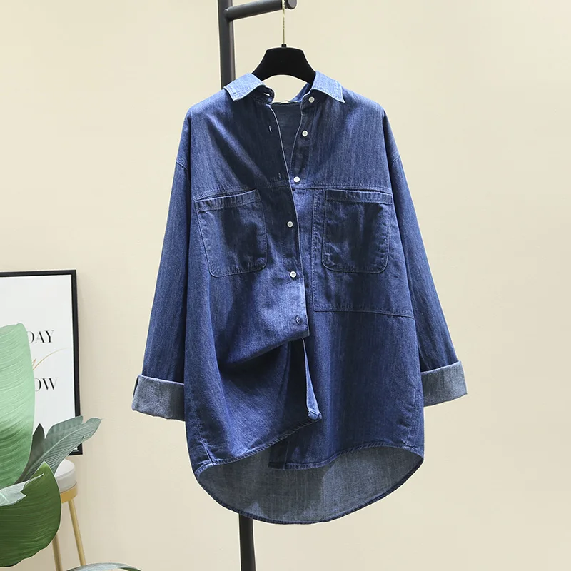 SuperAen Jeans Women's Coat Spring 2022 New Casual Retro Turn Down Collar Loose Shirt Blouse
SuperAen Jeans Women's Coat Spring 2022 New Casual Retro Turn Down Collar Loose Shirt Blouse