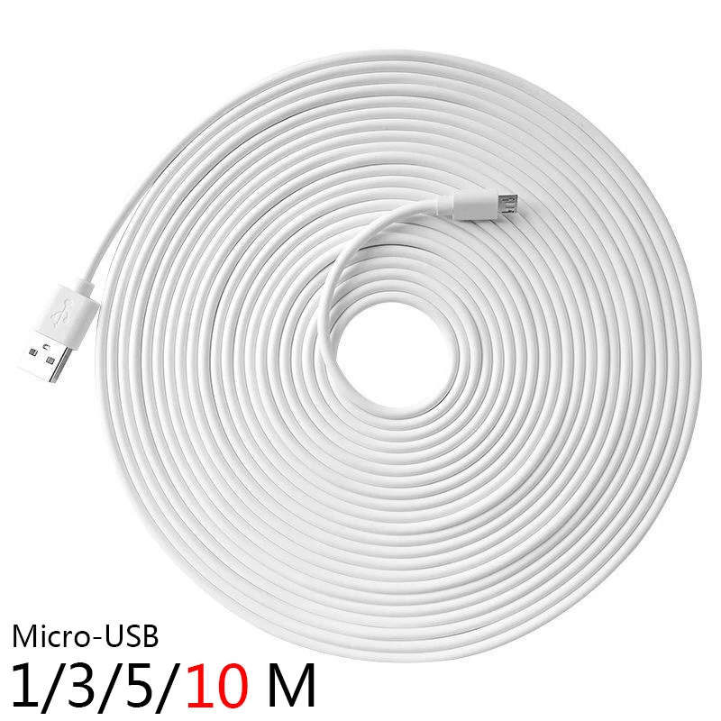 10M Super Long Micro USB Charging Cable for K3 Thermometer / Xiaomi / Mijia / IP Camera / CCTV Cable 10m / 5m / 1m Charger Cable
10M Super Long Micro USB Charging Cable for K3 Thermometer / Xiaomi / Mijia / IP Camera / CCTV Cable 10m / 5m / 1m Charger Cable