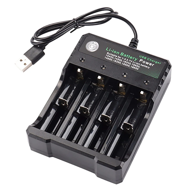 18650 Lithium Battery Charger 4 Slot 3.7V Smart USB Charging Stand 14500 Bright Flashlight Charger
18650 Lithium Battery Charger 4 Slot 3.7V Smart USB Charging Stand 14500 Bright Flashlight Charger