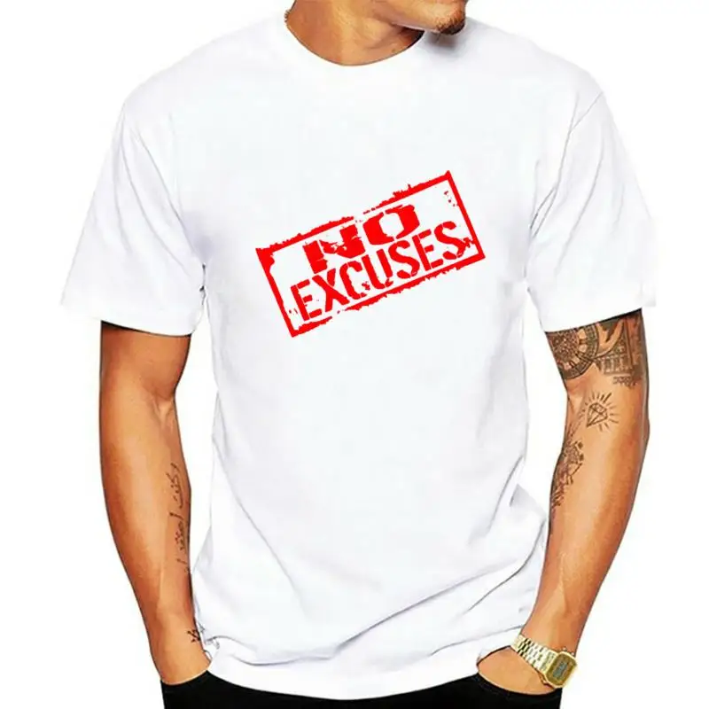 No Excuses Red Stamped Men Black T-Shirt Black Summer Short Sleeves Cotton T-Shirt Top Tee Cute Tatoo Lover T Shirt
No Excuses Red Stamped Men Black T-Shirt Black Summer Short Sleeves Cotton T-Shirt Top Tee Cute Tatoo Lover T Shirt