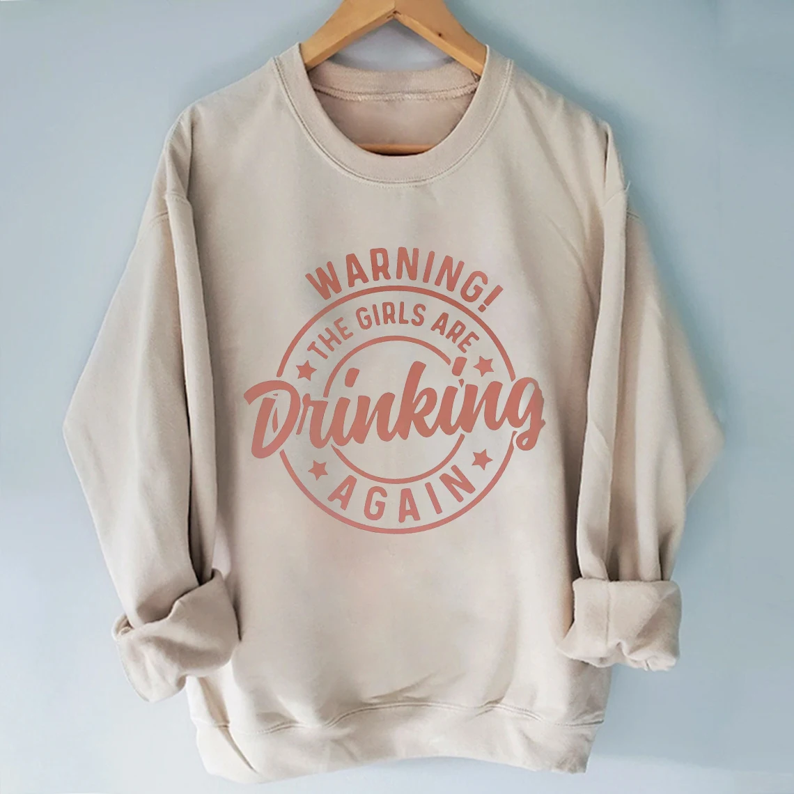 Rheaclot Warning the Girls Drinking Again Printing Women's Causal Cotton Long Sleeve SweatShirt
Rheaclot Warning the Girls Drinking Again Printing Women's Causal Cotton Long Sleeve SweatShirt