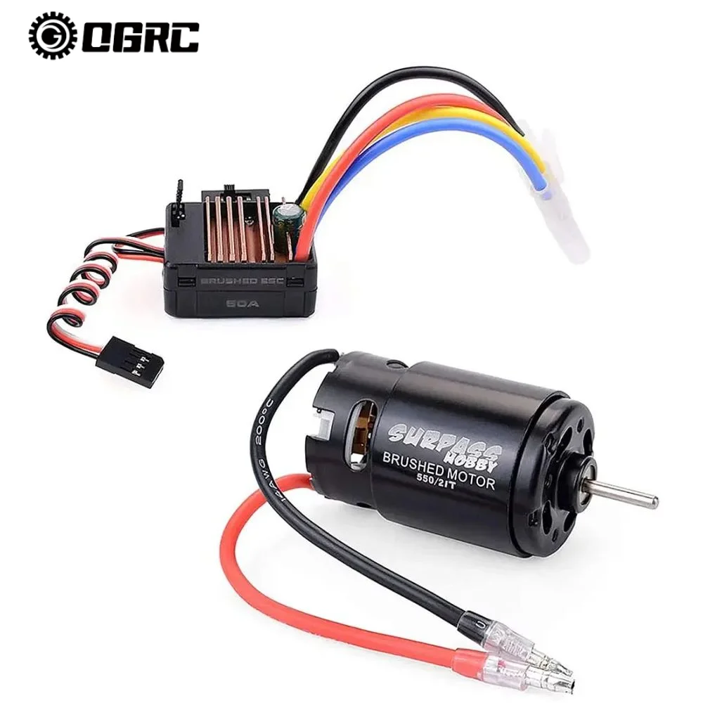 OGRC щеточный двигатель ESC Combo RC 550 21T щеточный двигатель и 60A ESC для масштаба 1/10 RC Rock Crawler внедорожник для TRAXXAS TRX4
OGRC щеточный двигатель ESC Combo RC 550 21T щеточный двигатель и 60A ESC для масштаба 1/10 RC Rock Crawler внедорожник для TRAXXAS TRX4