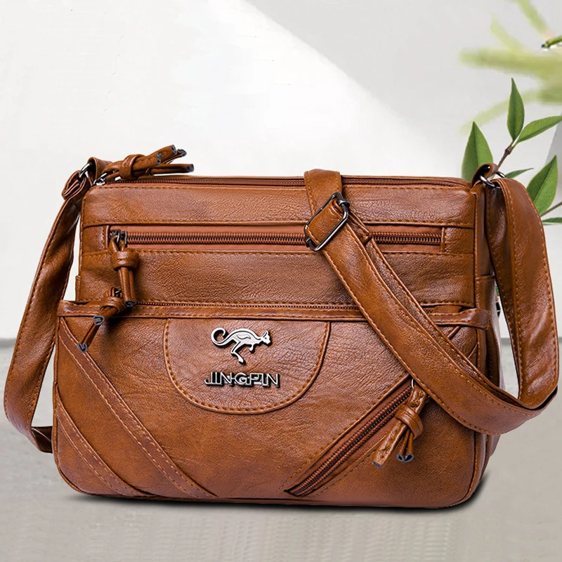 Fashion Retro PU Soft Leather Women's Shoulder Bag Designer Shopper Messenger Tote Bag For Women Female Casual Crossbody Bags
Fashion Retro PU Soft Leather Women's Shoulder Bag Designer Shopper Messenger Tote Bag For Women Female Casual Crossbody Bags