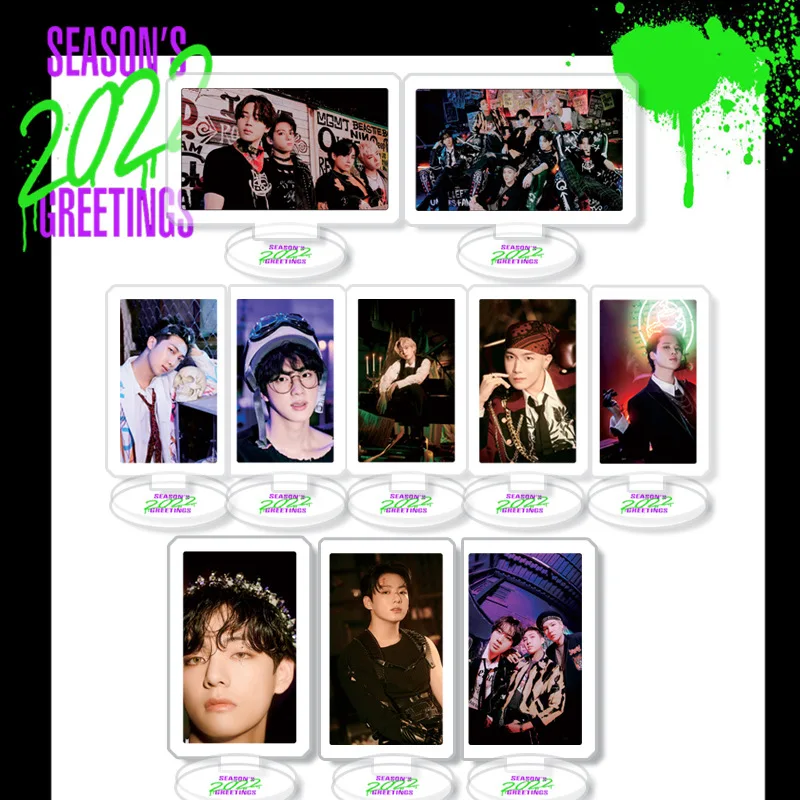 Kpop Bangtan Boys SEASON'S GREETING Acrylic Double-sided Desktop Ornaments Fans Collection Gifts for Friend
Kpop Bangtan Boys SEASON'S GREETING Acrylic Double-sided Desktop Ornaments Fans Collection Gifts for Friend