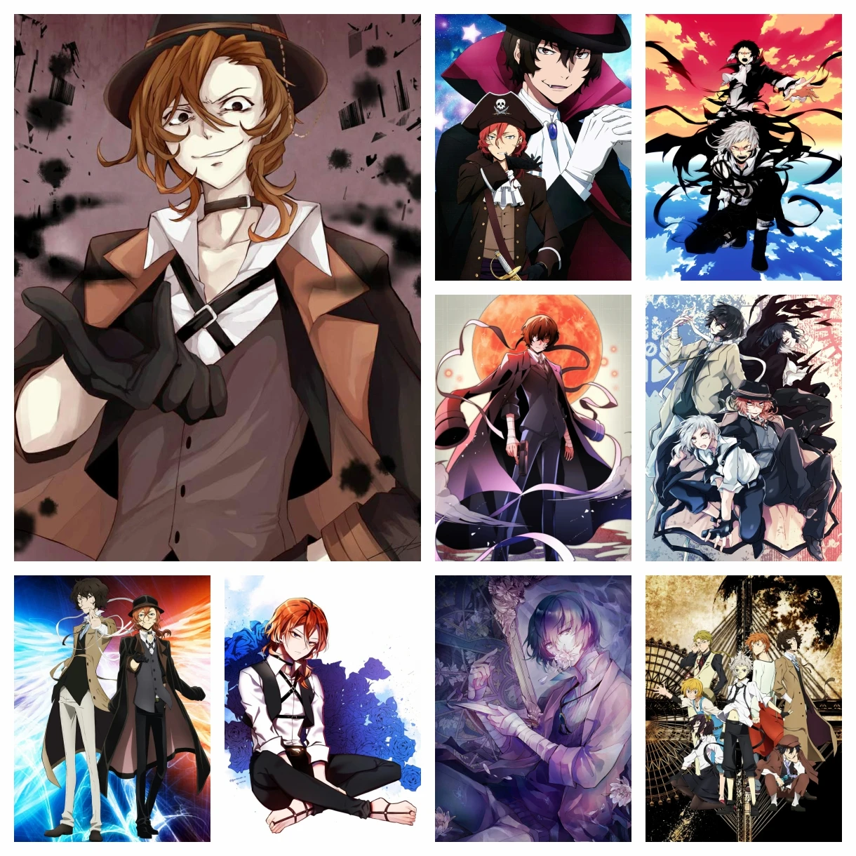 Anime Bungo Stray Dogs Diamond Embroidery Painting Japanese Cartoon Cross Stitch Rhinestones Pictures Wall Art Mosaic Home Decor
Anime Bungo Stray Dogs Diamond Embroidery Painting Japanese Cartoon Cross Stitch Rhinestones Pictures Wall Art Mosaic Home Decor