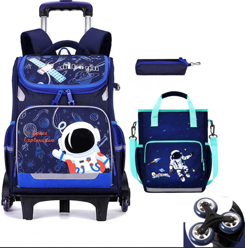 School Trolley Backpack Bag set Handbag for Boys School Rolling Bag Primary School wheeled Bag for kids school bag with wheels
School Trolley Backpack Bag set Handbag for Boys School Rolling Bag Primary School wheeled Bag for kids school bag with wheels