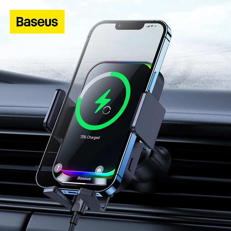 Baseus Car Phone Holder Electric Wireless Charging Car Mount 15W Stand for Cell Phone Support For Xiaomi Samsung iPhone 13/12/11
Baseus Car Phone Holder Electric Wireless Charging Car Mount 15W Stand for Cell Phone Support For Xiaomi Samsung iPhone 13/12/11