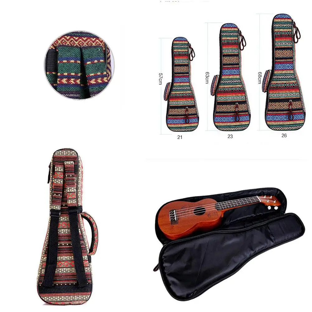21 Inch / 23 Inch / 26 Inch Ukulele Bag Double Shoulder Straps with Zipper National Style Storage Guitar Case Guitar Accessories
21 Inch / 23 Inch / 26 Inch Ukulele Bag Double Shoulder Straps with Zipper National Style Storage Guitar Case Guitar Accessories