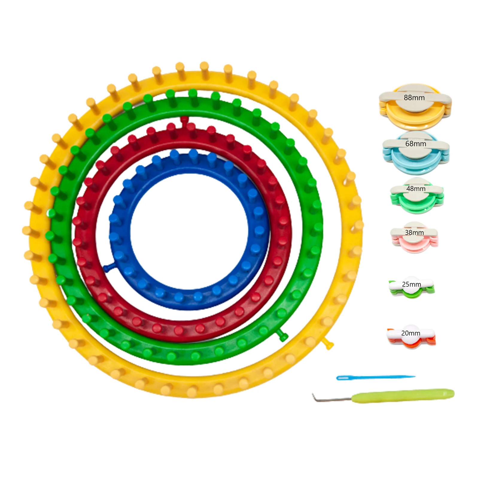 Hat Scarf Convenient Easy Use Durable Yarn Replacement Crochet Hooks Smooth Round Knitter Loom Set DIY Tool Lightweight Plastic
Hat Scarf Convenient Easy Use Durable Yarn Replacement Crochet Hooks Smooth Round Knitter Loom Set DIY Tool Lightweight Plastic