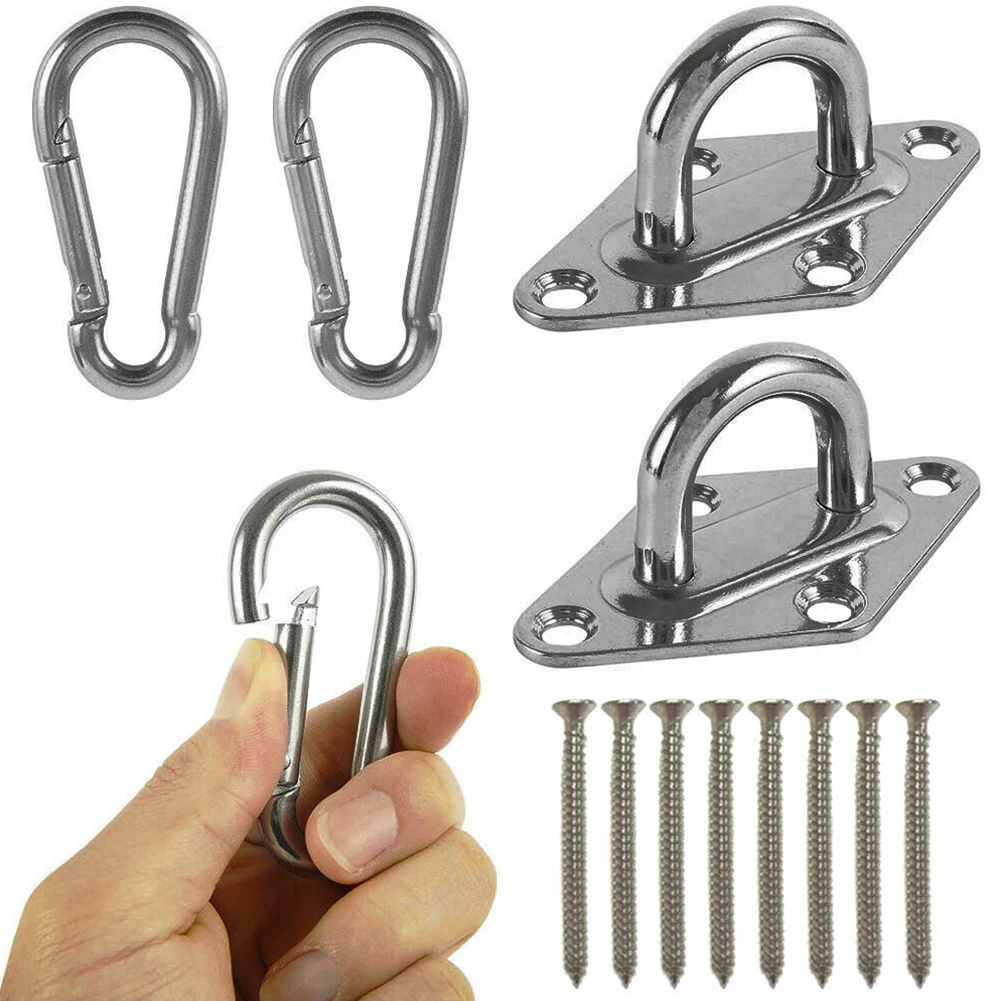 Stainless Heavy Duty Ceiling Hanging Hook Set Hammocks Mount Base Trapeze Swing Gym Hangers For Yoga Chair Hanging Hook
Stainless Heavy Duty Ceiling Hanging Hook Set Hammocks Mount Base Trapeze Swing Gym Hangers For Yoga Chair Hanging Hook
