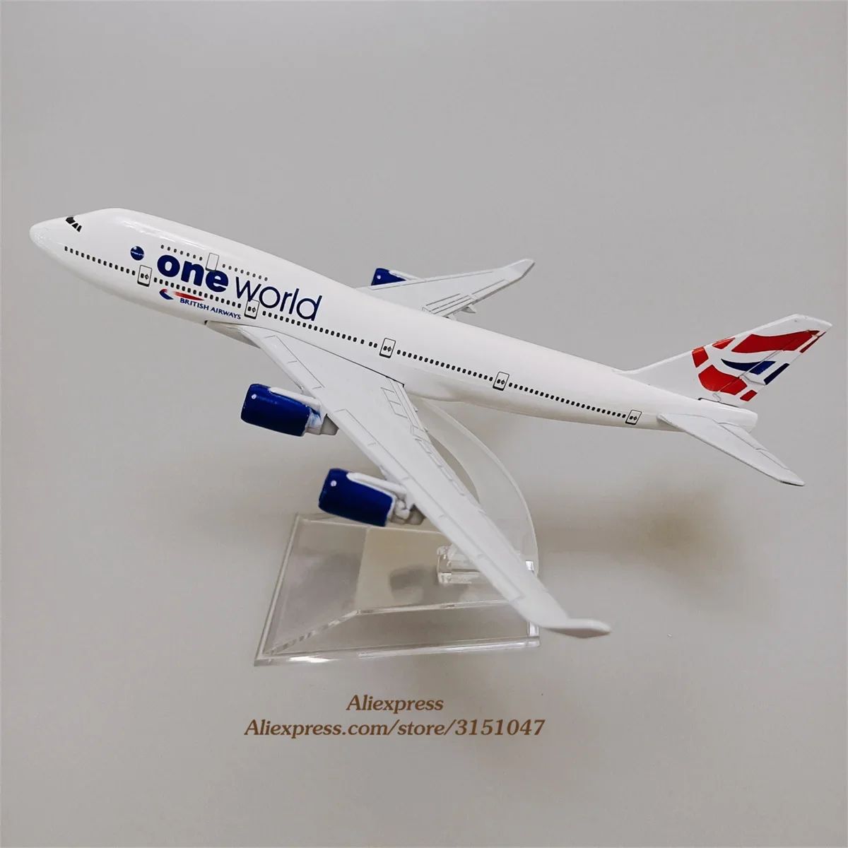 16cm Alloy Metal Air ONE WORLD British Airways B747-400 Boeing 747 Airlines Airplane Model Plane Model Diecast Aircraft Gifts
16cm Alloy Metal Air ONE WORLD British Airways B747-400 Boeing 747 Airlines Airplane Model Plane Model Diecast Aircraft Gifts