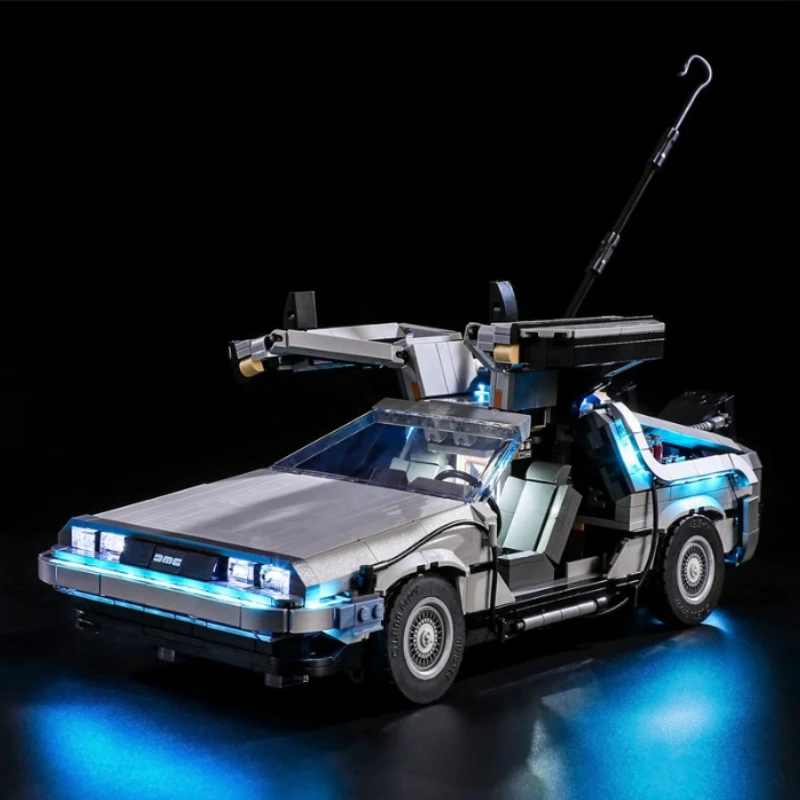 

IN STOCK With lighting Back to the Future Time Machine Concept Car Building Blocks 10300 DeLorean DMC-12 Bricks Toys Gift