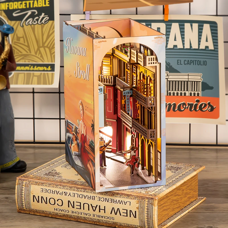 Cutebee DIY Book Nook Havana Stroll DIY Dollhouse Book Nook with Furniture LED Light Toy Birthday Gift
Cutebee DIY Book Nook Havana Stroll DIY Dollhouse Book Nook with Furniture LED Light Toy Birthday Gift