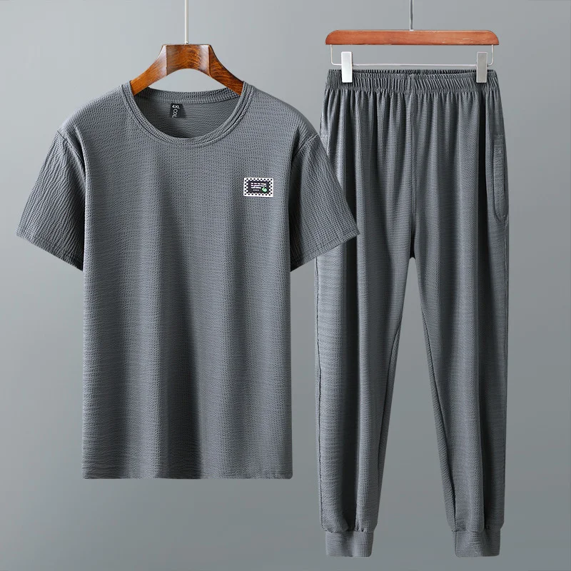 10XL 9XL Corn grid summer short-sleeved t-shirt trousers tide ice silk quick-drying plus size loose two-piece set 160KG
10XL 9XL Corn grid summer short-sleeved t-shirt trousers tide ice silk quick-drying plus size loose two-piece set 160KG
